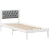 Lova Lovos rėmas Šviesiai pilka 75 x 190 cm Kietos pušies mediena