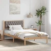 Lova Lovos rėmas Taupe 100 x 200 cm Kietos pušies mediena