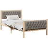 Lova Lovos rėmas Taupe 100 x 200 cm Kietos pušies mediena
