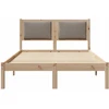 Lova Lovos rėmas Taupe 120 x 190 cm Kietos pušies mediena