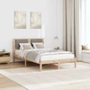 Lova Lovos rėmas Taupe 120 x 200 cm Kietos pušies mediena