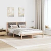 Lovos rėmas Taupe 140 x 190 cm Kietos pušies mediena