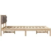 Lovos rėmas Taupe 140 x 190 cm Kietos pušies mediena