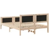 Lovos rėmas Taupe 140 x 190 cm Kietos pušies mediena
