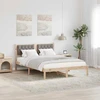 Lovos rėmas Taupe 140 x 190 cm Kietos pušies mediena