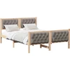 Lovos rėmas Taupe 140 x 190 cm Kietos pušies mediena