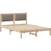 Lovos rėmas Taupe 150 x 200 cm Kietos pušies mediena