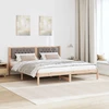 Lovos rėmas Taupe 160 x 200 cm Kietos pušies mediena