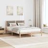 Lovos rėmas Taupe 160 x 200 cm Kietos pušies mediena