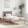 Lova Lovos rėmas Taupe 80 x 200 cm Kietos pušies mediena