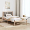 Lova Lovos rėmas Tortora 90 x 200 cm Kietos pušies mediena