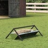Gyvulių pašarų lova Sidabro 111 x 76 x 38 cm Cinkuota plienas