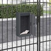 mailbox su saugykla Antracitas 30 x 20 x 55 cm Plienas
