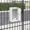 mailbox su saugykla su durimis Balta 30 x 20 x 55 cm Plienas
