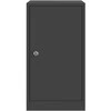 mailbox su saugykla su durimis Juoda 30 x 20 x 55 cm Plienas