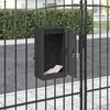 mailbox su saugykla su durimis Juoda 30 x 20 x 55 cm Plienas