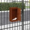 mailbox su saugykla su durimis Rūdijanti 30 x 20 x 55 cm