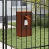 mailbox su saugykla su durimis Rūdijanti 30 x 20 x 55 cm