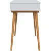 vidaxl Makiažo stalas FAUSKE Balta 100 x 50 x 78 cm