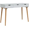 vidaxl Makiažo stalas FAUSKE Balta 112 x 50 x 78 cm