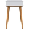vidaxl Makiažo stalas FAUSKE Balta 76 x 50 x 78 cm