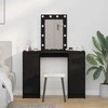 Makiažo stalas Juoda 102 x 33 x 135 cm Apdirbta mediena