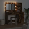 Makiažo stalas 2 vnt. Ruda 78,5 x 41 x 135 cm Apdirbta mediena