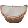 286988 Firewood Basket with Handle 60x44x55 cm Natural Willow
