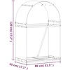 Malkų stovas, antracito, 80x45x120cm, galvanizuotas plienas