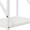 Malkų lentyna Balta 34x25x100 cm Šaltai valcuotas plienas