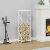 Malkų lentyna Balta 34x25x100 cm Šaltai valcuotas plienas