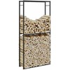 Malkų lentyna Juoda 100x30x209 cm Plienas
