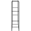 Malkų lentyna Juoda 110x30x116 cm Plienas