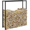 Malkų lentyna Juoda 110x30x116 cm Plienas