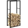 Malkų lentyna Juoda 55x30x116 cm Plienas
