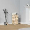 Malkų stovas Baltas 25x25x60 cm Šaltai valcuotas plienas