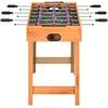 Mažas stalo futbolo stalas, klevo spalvos, 69x37x62cm