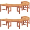 Medžio suolelis 2 pcs Natūrali 160 x 80 x 45cm