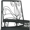 Lauko baldų komplektas Medžio suolelis 4-Vietų skaičius 160 x 80 x 89 cm Plienas Juoda