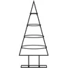 Metalinė Kalėdų eglutė, juodos spalvos, 60 cm