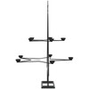 Metalinė Kalėdų eglutė, juodos spalvos, 75cm