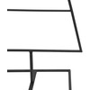 Metalinė Kalėdų eglutė, juodos spalvos, 90 cm