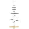 Metalinis Kalėdų medis s stovu Juoda 89 cm