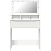 Miegamojo persirengimo stalai Balta 80 x 39,6 x 135 cm
