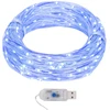 Mikro LED girlianda, 40m, 400 mėlynų LED, 8 funkcijos