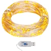 Mikro LED girlianda, 40m, 400 šiltų baltų LED, 8 funkcijos