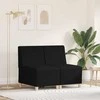 Modulinis sofa vienetas be rankų 2 pcs Juoda 55 x 74 x 82 cm