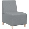 Modulinis sofa vienetas be rankų 2 vnt. Šviesiai pilka audinys