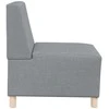 Modulinis sofa vienetas be rankų 2 pcs Šviesiai pilka