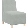 Modulinis sofa vienetas be rankų 2 pcs Šviesiai pilka